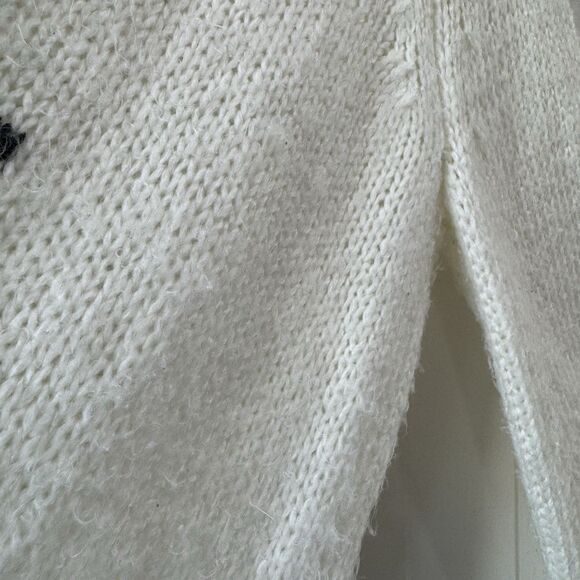 Wooden Ships Be Kind Sweater S/M Wool Mohair Knit Cream Delicate Lightweight - Picture 10 of 14
